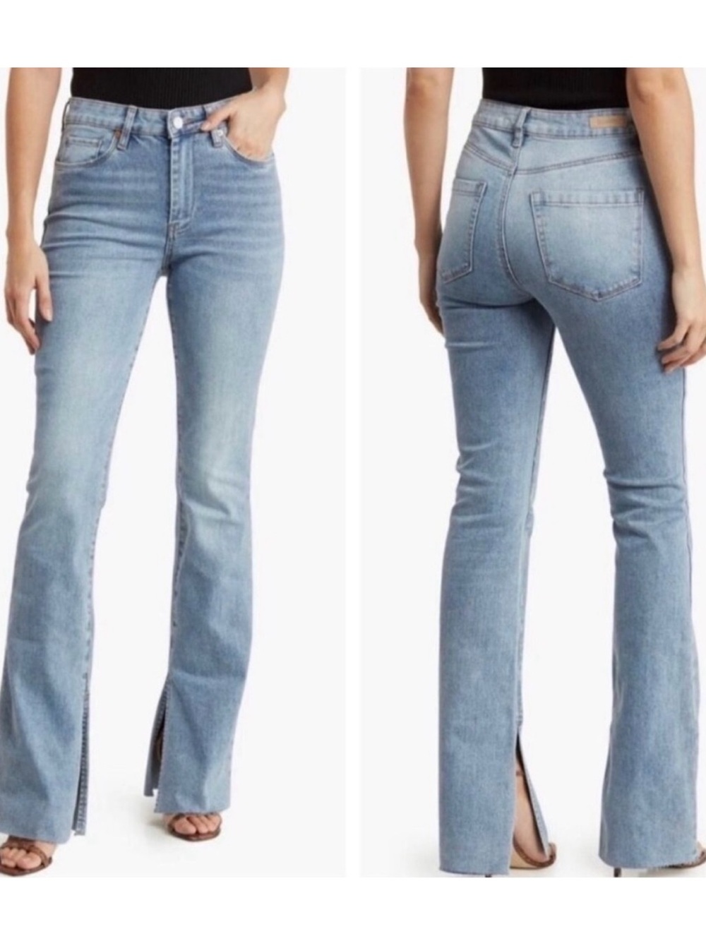 Blank NYC x REVOLVE The Hoyt High-Rise Mini Flare Jeans Size 27 - Organic Cotton